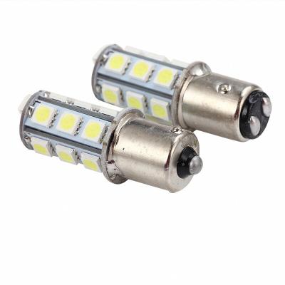 China Brake Tail Turn Signal Light Bulb 1157 BAY15D 1156 BA15S 18 LED 5050 SMD BEAUTY LEOPARD CUT for sale