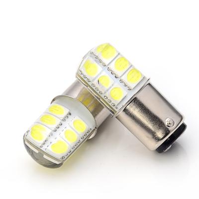 China Hot Sale 12 LED 5050 SMD Silicone Bombilla LED Brake Tail Turn Signal 1157 BAY15D 1156 BA15S 39*17MM for sale