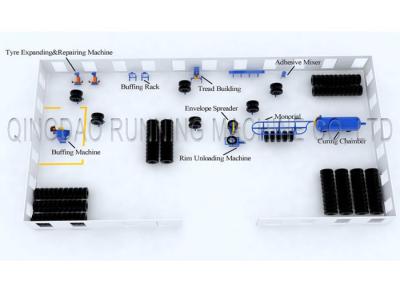 Cina Freddo della gomma che ripercorre la pianta di ricostruzione di Tiro, vecchia macchina per la rigenerazione di pneumatici di Tiro in vendita