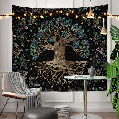 China CLASSIC Practice DivinatWall Tapestry Hanging Tree of Life Mandala Witchcraft Tarot Map Forest Mountain Tapestries Decoration Wholesale for sale