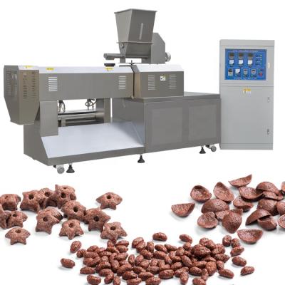 China Oatmeal Breakfast Cereal Machine Double Screw Extruded Machine Oatmeal Breakfast Cereal Processing Line for sale