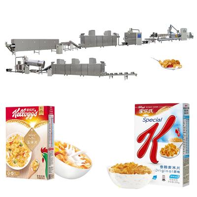 China food & Factory Roasted Corn Flakes Processing Line Beverage Corn Flakes Making Machinery for sale