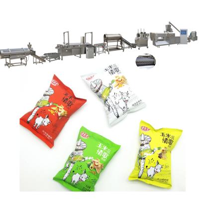 China Automatic Snacks Making Machine Automatic Corn Chips Food Snacks Making Machine Corn Doritos Processing Line for sale