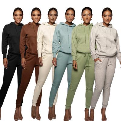 China Breathable Women Sports Sweatshirt Sweatpants And Hoodie Gym High Quality Tracksuit for sale