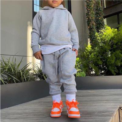 China Custom Logo Drawstring Sweatpants Jogger Set Long Sleeve Hoody Sweatsuit Breathable Kids Brands Tracksuits for sale