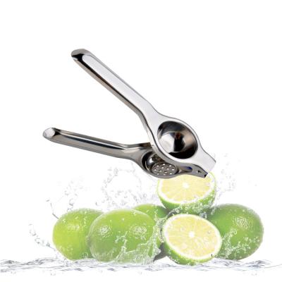 China Viable Manual Squeeze Fruit 304 Stainless Steel Vegetable Lemon Vegetable Squeezer Tools Lemon Clip Squeezer Fruit Squeezer for sale