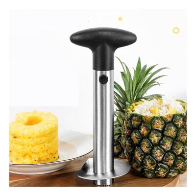 China Viable Cutter Tool Kitchen Cutter Hollow Puncher Slicer Pineapple Handle Stainless Steel Non-Slip Manual Fruit Cutting for sale