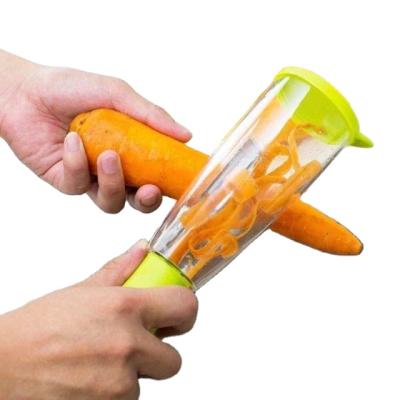 China Sustainable Multifunctional Storage Stainless Steel Peeler With Container Vegetable Fruit Peeler Cut Chopper Kitchen Gadgets Accessories for sale