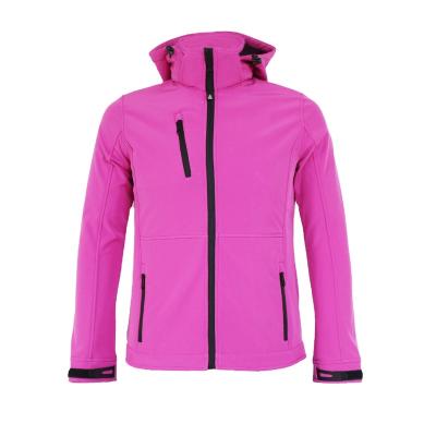 China Softshell/Polyester Shell Winter Jacket Pink Women's College Jacket Breathable Spandex For Winter Custom Brand Clothing Regular Length for sale