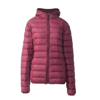 China Waterproof 2021 Sports Wear Winter Windproof Keep Warm Women's Hoodie Down Jacket for sale