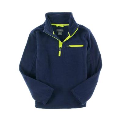 China Breathable 2021 Casual Style 1/4 Zipper Kids Pullover Kids Shear Jacket for sale