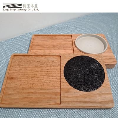 China Sustainable Custom Simple Shape Wooden Coaster For Drinks Wooden Set Paddle for sale