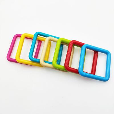 China Cheap Plastic Square Ring Shape Bags Belt Buckle For Bag Strap for sale