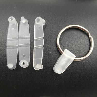 China Plastic Wholesale Metal Zinc Alloy Key Ring Several Kinds Of Size With PP Key Bandage for sale