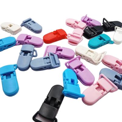 China Wholesale colorful gift T shape clip clear plastic plastic for dummy pacifier suspender soother saver clip for sale