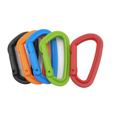 China POM Wholesale High Quality Bulk D Shaped Swivel Circular Climbing Tool POM Plastic Multi Carabiner for sale