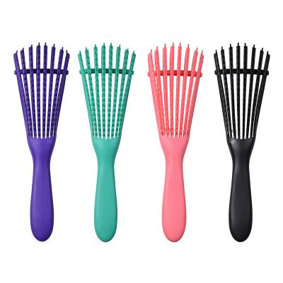 China Waterproof Modern Plastic Pink Detangle Hair Wash Brushes Duct Massage Detangling Hair Brush Custom Logo Set Detangling Brush for sale