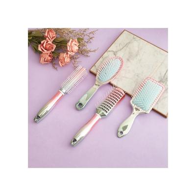 China Laser / Electroplate Unique Design Hot Selling Product Cute Popular Product Cute Professional Hair Brush Set for sale