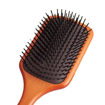 China Home Durable Using Big And Small Sizes Beech Wooden Grass Tree Massage Comb Low Price for sale