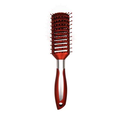 China Barber Hair Brush Special Gold Comfortable Wholesale Nylon Head Salon Brush Hair Shape Blowing Ribs Comb Large Curved Comb for sale