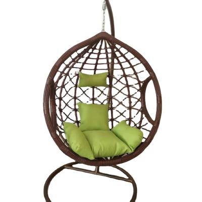 China Best Selling Modern Wicker Hanging Chair Indoor And Outdoor Cheap Adult Balcony Swing Rattan Terrace Basket Hanging Chair for sale