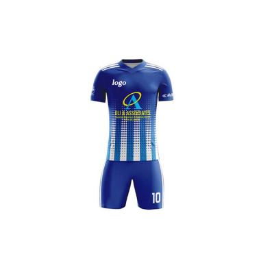 China Custom Made 100% Polyester Material Breathable Soccer Jerseys Tracksuit, Adult Kids Soccer Shirt + Shorts Set Sportswear Uniform for sale