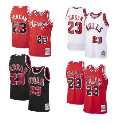 China Cheap Price Team Embroidered Men's Bull #23 Jordan Jersey High Quality Anti-UV Basketball Jersey for sale