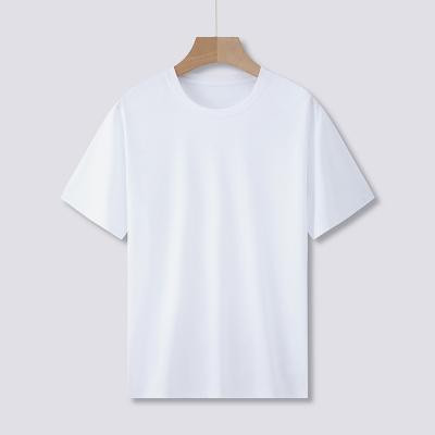 China Anti-Wrinkle 2022 Summer O-Neck White Heavy Cotton Spandex T-shirt Men's Oversized T-shirt for sale