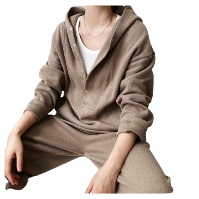 China Sweatsuit Cotton Fleece Sportswear Technology Fleece Jacket Fitness Design Women Breathable Jogging Tracksuit for sale