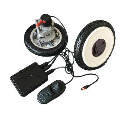 China Totally enclosed wheel 500w smart real bldc robot drive motor 24v robot motor and joystick controller for medical robot machine for sale