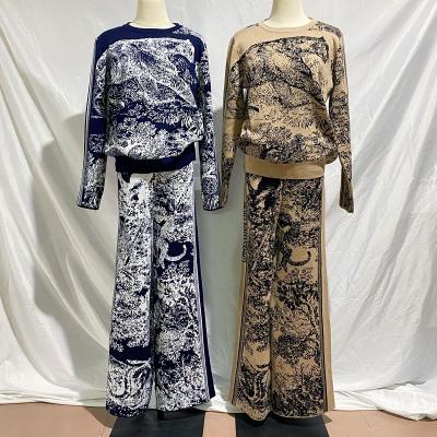 China Muslim clothing set 2022 muslim two piece casual abaya latest floral print jacket women islamic muslim clothing floral print women clothing for sale