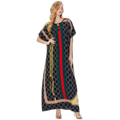 China Fashion Muslim Luxury Kaftan Pakistan Slim Dresses Fashion Lady Elegant Abaya Women Traditional Muslim Clothing Turkey 2022 Muslim Dress Print Muslim Dress For Women Dubai for sale