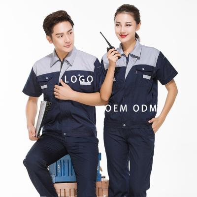 China Jackets and pants style work clothes manufacturer men women suit factory uniform wholesale short sleeved industrial work clothes for women for sale