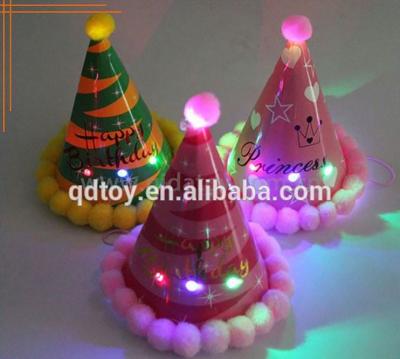 China Toy Led Birthday Hat , Handmade Birthday Party Flashing Hat for sale