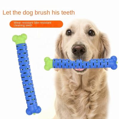 China Viable Dog Toy Bite-Resistant Molar Relieving Molar Rod Dog Chew Pet Toothbrush for sale