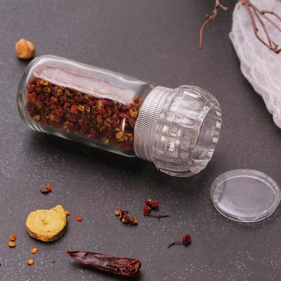 China 80ml Spice Hand Grinder Spices Pepper Grinder Powder Spice Seasoning Manual Grinding Bottle for sale