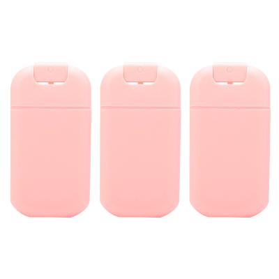 China Personal Skin Care Packaging 2021 Newest Pink Card Pocket Fine Clear Plastic Flat Atomizer Pink Flat Atomizer Sale Bottles 2021 for sale