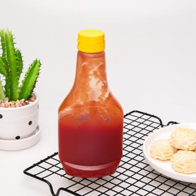 China Storage PP Food Squeeze Chili Hot Sauce Plastic Squeeze Bottle With Twist Cap for sale