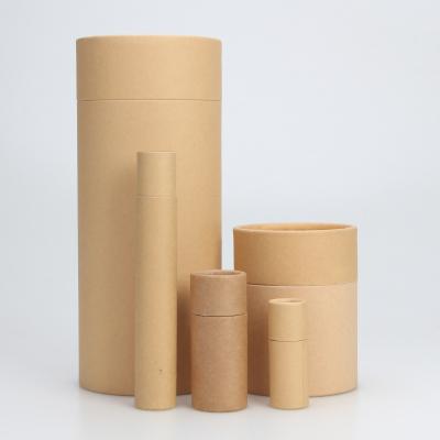 China Recycled Packaging Materials Kraft Paper Cardboard Tube For Gift / Jewelry / Cosmetics / Essential Liquid / 30ml Bottle for sale