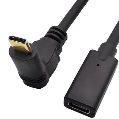 China Plug and Play Gold Plated Type C Extension Male Plug to Fast Charging Compatible Type C USB C 3.1 Female Fast Data Sync Cable for sale