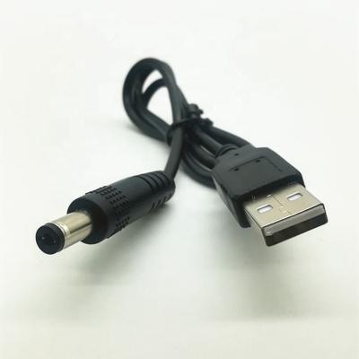 China Custom Computer 5V 12V DC Power Converter USB Cable USB to DC 5.5*2.1mm USB to DC 12v Cable for sale