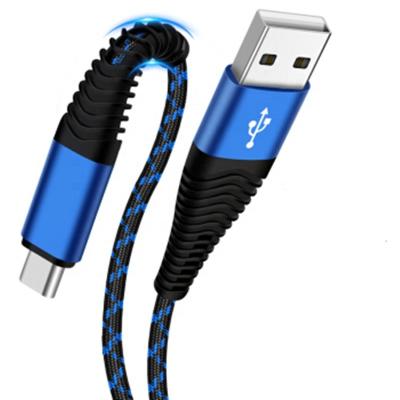 China Wholesale Colorful Braided MP3/MP4 Player USB Fast Charging Data Cables For Type C Charging And Data Transfer for sale