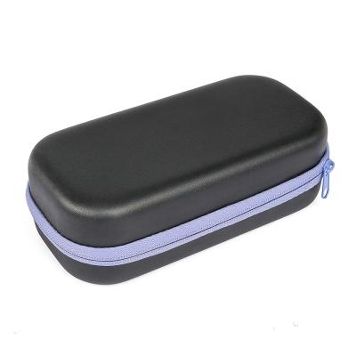 China New Arrival Zipper Phone Rectangle PU Semi Hard Eva Carrying Case Protective Equipment Small Battery Charger Portable Empty Earphone Storage for sale