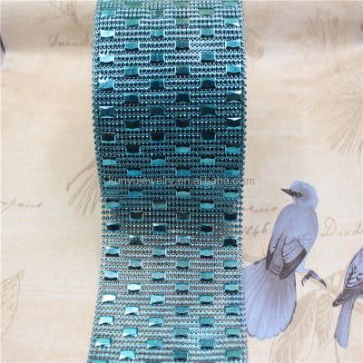 China Wholesale Factory30 Row Bags Sequins Band Shiny Faux Diamond Trim Mesh For Wedding Decor for sale