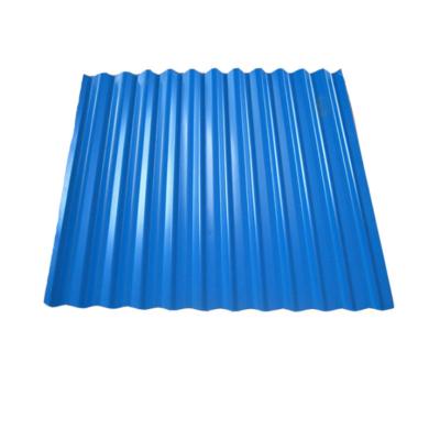 China Structural Roofing Industry ASTM 0.11-2.0mm Color Coated Steel Sheet Galvanized Galvalume Zinc Coated Corrugated Blue Color Galvanized Zinc Steel Roof Sheet for sale