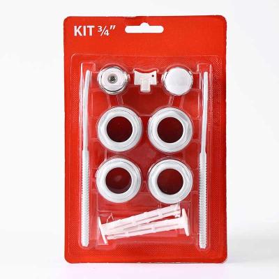 China HVAC Systems Radiator connection accessories 3/4 inch 11 pcs Radiator blister Mounting Kit for sale