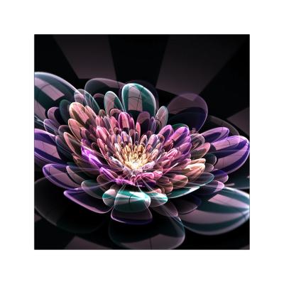 China Wholesale Home Decoration/Hotel Anime Flower Blossom Decor Painting Purple Blooming Giclee Home Painting for sale