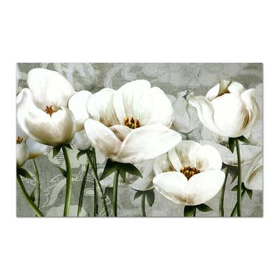 China Abstract Abstract Art Fabric Canvas Pure Hand Painted Flower Oil Painting For Living Room Decor for sale