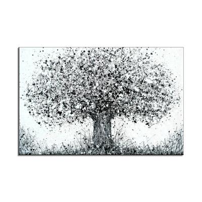 China Abstract Professional Manufacture Oil Painting Cheap Hand Painted Tree Painting Decorative Paintings for sale