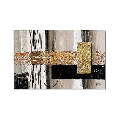 China Hand Painted Large Office Wall Art Textured Original Modern Artwork Handcrafted Abstract Oil Painting for sale